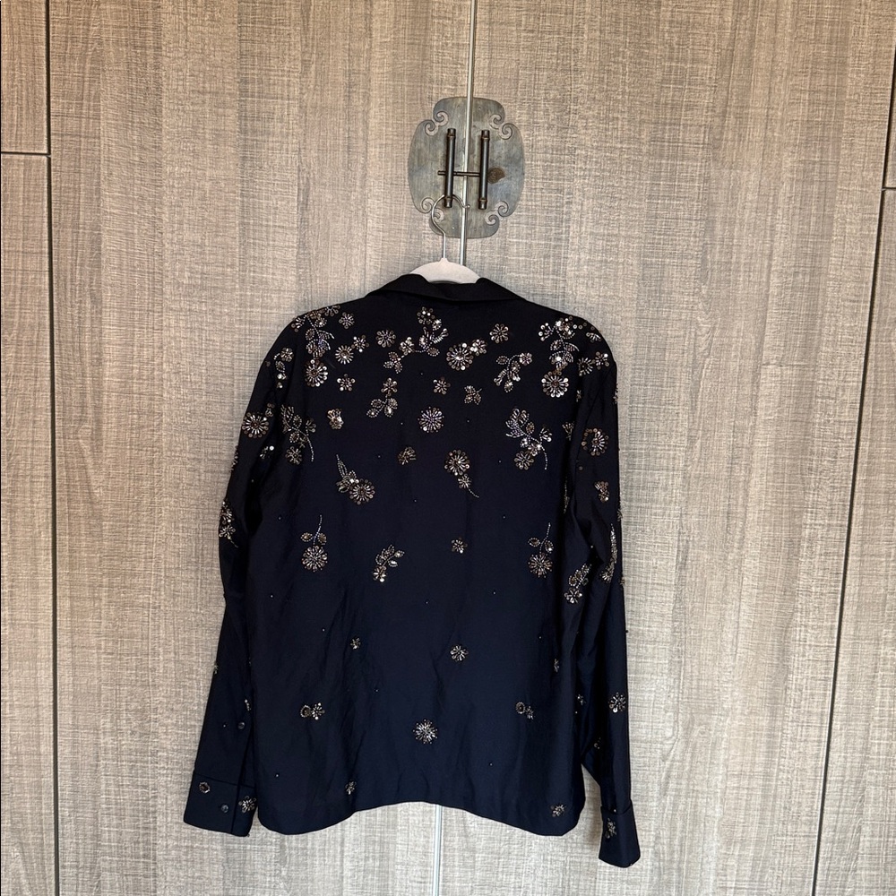 Zara Studio Limited Edition Flowy Sequined Shirt - Picture 14 of 17